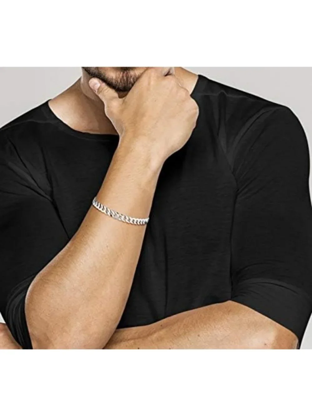 Italian Solid Diamond-Cut Cuban Link Curb Chain Bracelet for Men & Women, Unisex
